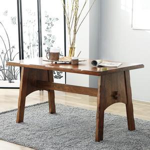 튼튼한 쉐라톤 통원목 엔틱 4인용 원목 식탁 테이블/카페테이블/책상