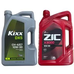 KIXX DX5 10W30 ZIC X3000 10W30 6L