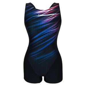 [닉스원] 여자 실내 숏 반신수영복 NSW-4982BK 여성 블랙 브라포함