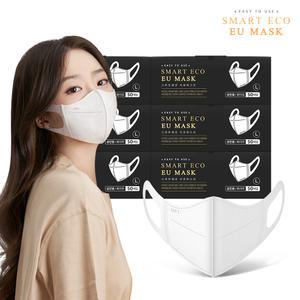 [스마트에코 이유마스크] 국산/새부리형/3D/일회용마스크 성인용 화이트 300매