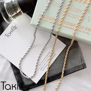 [타키비즈]트위스트 체인 목걸이 체인
