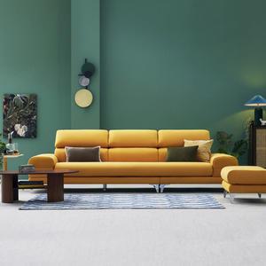 [자코모] 메리 4인 스위브 패브릭 소파+스툴 (+팔걸이커버1set)