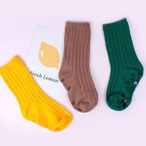 [양말폭탄] 아동 골지 컬러삭스 컬러 3켤레