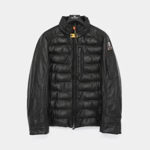 25FW 어니 ERNIE 패치로고 레더 패딩 남성 자켓 PMJKLE02 0541
