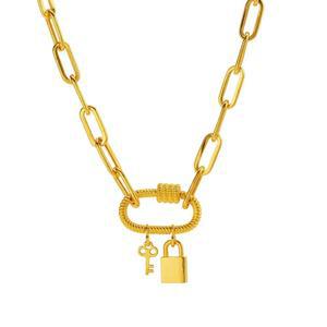 갤러리아 여자 순금 목걸이 열쇠 자물쇠 24K 37.5g 18K장식