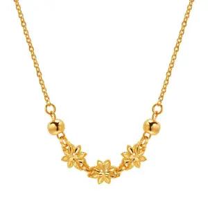 갤러리아 여자 순금 목걸이 달리아 꽃 24K 11.25g 18K장식