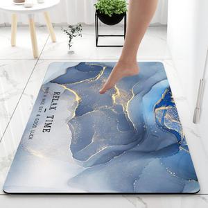 [살림의기술]1P+1P 세탁하는 대리석패턴 엔틱 규조토발매트