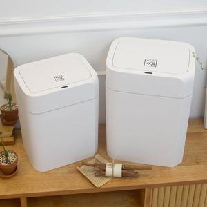 [퀸마루] 1+1 스마트 자동 센서휴지통 12L+16L 종량제봉투호환