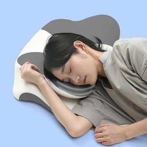 [제이라이프]옆으로 자는 어깨 편한 기절 베개 메모리폼 낮은 높은 양면 배개 일자목 오십견 기능성