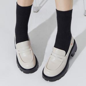 [무크] 여화 카라치 소가죽 청키로퍼 2colors