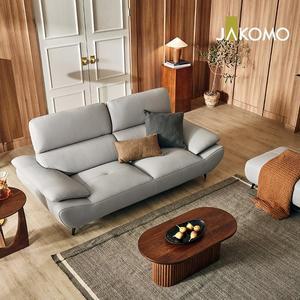 [자코모][네이버페이 3만원 증정]달리아 3인 천연면피 소가죽 소파+스툴