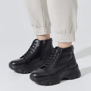 [무크] 여화 오노레 소가죽 스니커즈부츠 2colors