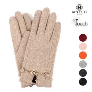 [롯데백화점]메트로시티 순모긴체인 여성용 모직장갑 MGLU-W004