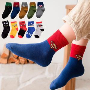 마블 어벤져스 DC 히어로 아기 어린이 양말 5켤레세트