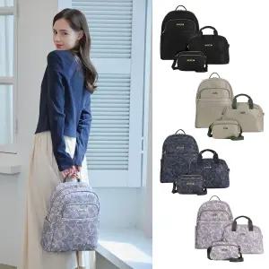 로제 백팩 미니 크로스백 3종 세트 나일론 경량 캐주얼 데일리 가방 4color