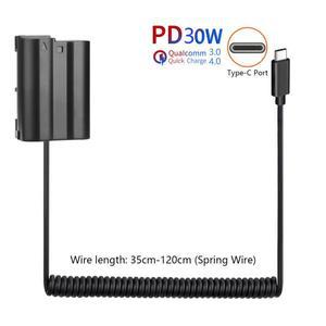 Type-C 어댑터 케이블 EP-5B Nikon D7100 Z5 1V1 용 더미 배터리 키트