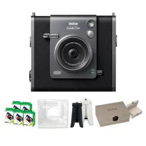 후지필름 인스탁스 와이드 에보 EVO 하이브리드 카메라 + 투명 케이스 + 필름 100장 포함 선물세트