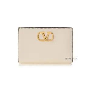 [라벨루쏘] [ 가라바니] 여성 V 로고 반지갑 4W2P0Z79 SNP I16