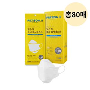 필슨엠 높새 KF80 마스크 황사 대형 미세먼지 총80매 BNS
