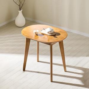 메이드 원목 2인 800 타원형 식탁 테이블