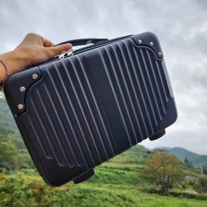 레트로 기내용 출장 박스 미니 메이크업 14인치 블랙 캐리어 1박2일 트래블백 간단한여행 반입 여친선물