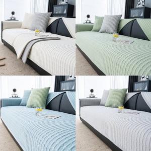 여름 냉감 쇼파패드 3인 패브릭 쿨매트 시어서커 논슬립 쇼파커버