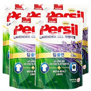 헨켈 퍼실 딥클린 플러스 라벤더 드럼용 리필 2.1L 라벤더, 5개_