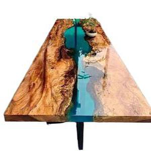 원목테이블 바다 레진테이블 식탁 하천 특이한 호텔 책상