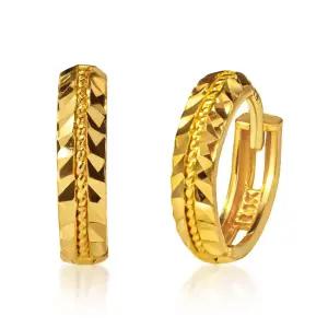 갤러리아 순금 24K 루프 원터치 귀걸이 2.27g