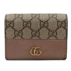 [중고명품] GG 마몽 바이컬러 카드 반지갑 658610 62725013