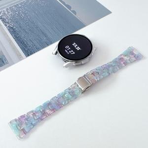 이유지 투명 호마이카 슬림 워치줄 아크릴 레진 마블 갤럭시워치 7 6 5 4 클래식 호환 스트랩