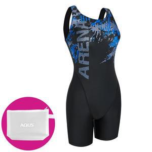 [아레나] 여성 수영복 드리프트 3부 반신 U백 A5BL1LD39 BLU 수영손가방 증정