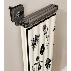 샤워 커튼봉 접이식 욕실 가림막봉 단봉형 커버 옵션 흡착판형 맞춤제작 칸막이 커텐 2M