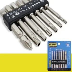 sankyo 별비트세트7P  ST-065) 드릴비트 별렌치 65mm 육각비트 드릴비트 임팩드릴 드라이버비트