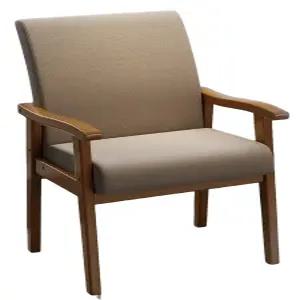 원목 팔걸이 의자 카페 디자인 나무 1인용 인테리어