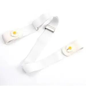 화이트 여성허리포인트 허리띠밴드 고무줄벨트 청바지허리띠 학생벨트 매직벨트 무버클 스판벨트