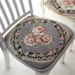 고급 좌식 인테리어 바닥 거실 의자 자수 사각 쿠션 북유럽식 식탁 쇼파 방석 G351