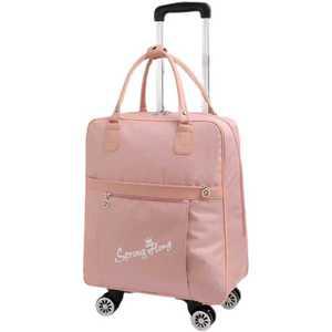 바퀴달린 캐리어배낭 캐리어백팩 트롤리 핑크 롤링가방 여행가방
