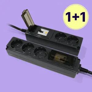 국산 누전차단 고용량 멀티탭 2구 3구 1.5m 3m 에어컨 냉장고 대형가전용