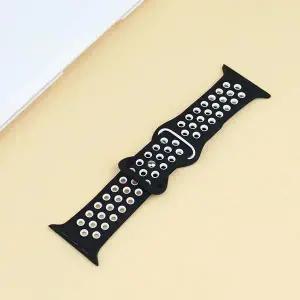 Apple 시계 밴드 용 실리콘 스트랩 10 42mm 46mm 시리즈 9 8 7 44/45mm SE 6 5 4 38/40/41mm NIKE 팔찌 iwa