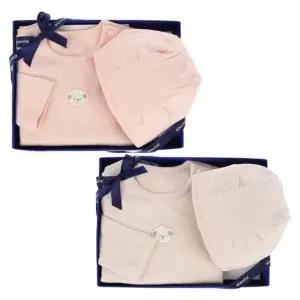 [갤러리아] (압소바,출산,백일,아기외출복)노아바디슈트모자세트이(A27-10682)