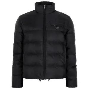 프라다 25FW 블랙 삼각로고 리나일론 구스 다운 자켓 SGC933 1WQ9 F0002