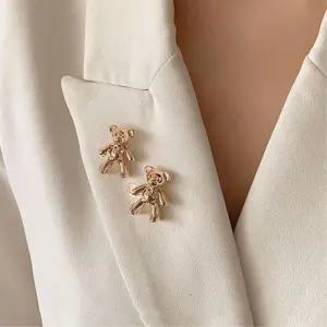 허리조절 곰돌이 클립  귀여운브로치 포인트침장식