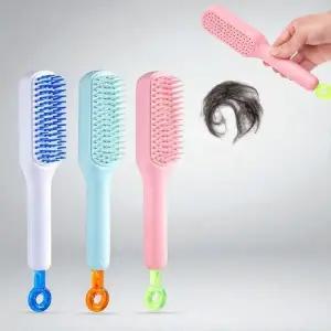 헤어 클리너 빗 두피 마사지용 휴대용 관리 브러쉬 (WFK0H40)