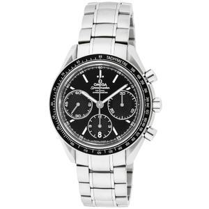 오메가 스피드마스터 레이싱 자동 크로노그래프 블랙 다이얼 스테인리스 스틸 남성 시계 326.30.40.50.01.001
