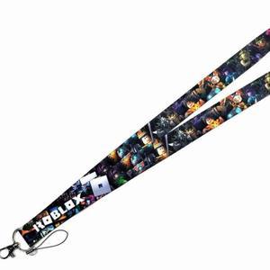 Roblox 만화 끈 롱 가슴 카드 홀더 게이머를 휴대 전화 스트랩 카메라 로프 액세서리 장식 생일
