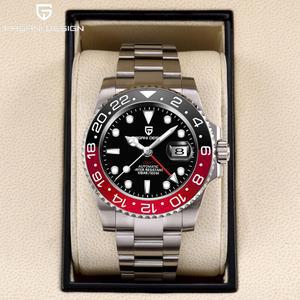 파가니 디자인 비즈니스 기계식 오토매틱 시계 남성용 스테인리스 스틸 방수 회전 PD-1662 세라믹 베젤