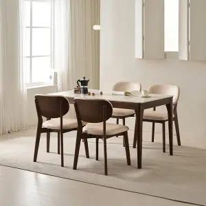 [삼익가구][NEW기본배송비무료]로이든 포세린 통세라믹 4인용 원목 1400 식탁세트(의자4)