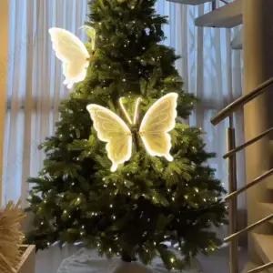 크리스마스장식 LED 나비 트리 소품 행잉 트리 장식 꾸미기 조명 인테리어 감성 라이트 파티 소품 빛축제 경관조명 대형 겨울 눈사람 디자인