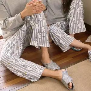 남성 여성 공용 수면바지 겨울 릴렉스 밍크극세사 스판 커플 잠옷 파자마 하의